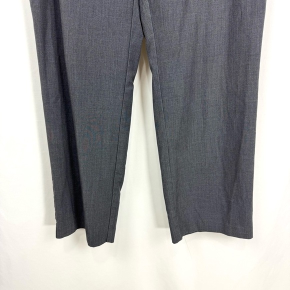 Dana Bachman Women’s Size 12 Grey Pull On Dress Pants Straight Leg Rayon Blend - Picture 3 of 10